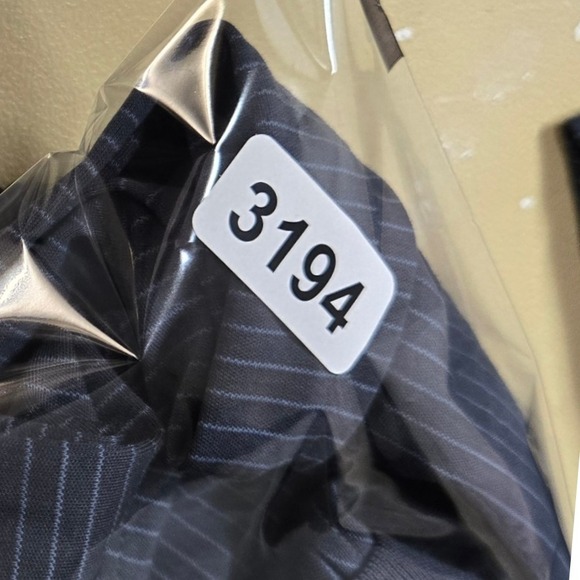 Calvin Klein XL Polo Shirt Menswear Golf Shirt Striped Navy Cotton - Picture 7 of 7